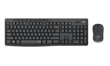 view Logitech MK295 Silent Wireless Keyboard & Mouse - Black