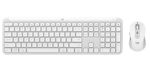 Logitech MK950 Signature Slim USB Bluetooth Wireless Keyboard & Mouse - White