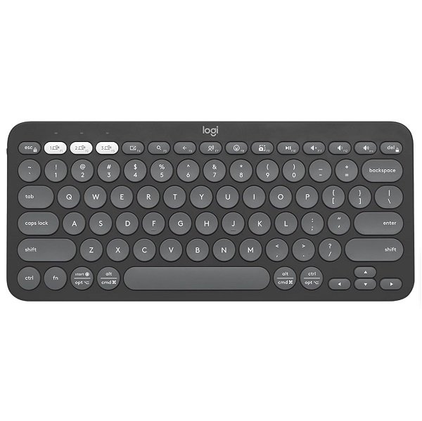 Logitech Pebble Keys 2 K380S Wireless Keyboard - Graphite
