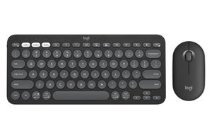 Logitech Pebble 2 Wireless Keyboard and Mouse Combo - Tonal Graphite