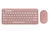 Logitech Pebble 2 Wireless Keyboard and Mouse Combo - Tonal Rose