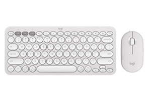 Logitech Pebble 2 Wireless Keyboard and Mouse Combo - Tonal White