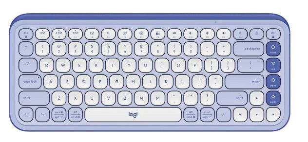 Logitech POP Icon Keys Wireless Keyboard with Customizable Keys - Lilac