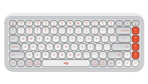 Logitech POP Icon Keys Wireless Keyboard with Customizable Keys - Off White