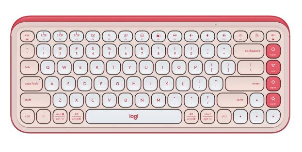 Logitech POP Icon Keys Wireless Keyboard with Customizable Keys - Rose