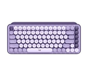 Logitech POP Keys Wireless Mechanical Keyboard with Emoji Keys - Lavender