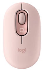 Logitech POP Wireless Mouse with Customizable Emoji - Rose