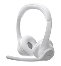 view Logitech Zone 300 Bluetooth Overhead Wireless Stereo Headset with Dual Noise Cancelling - Off-White