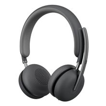 view Logitech Zone Wireless 2 Bluetooth Overhead Stereo Headset Microsoft Teams Version with Receiver and Noise Cancelling Microphone - Graphite for Business