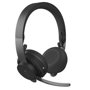 Logitech Zone Wireless Plus Bluetooth Overhead Wireless Stereo Headset with Noise Cancelling Microphone - Certified for MS Teams