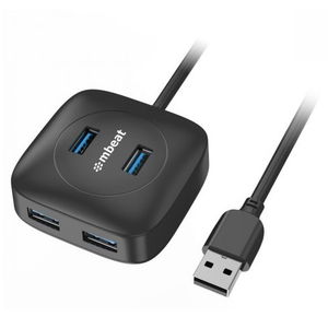 Mbeat 4-Port USB 3.0 Hub - Black