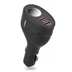 Mbeat Gorilla Power 21W QC3.0 Dual Port Car Charger with Cigar Lighter Socket