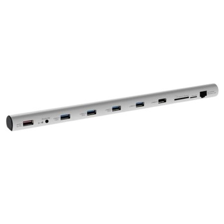 Mbeat M-Sleek USB 3.0 Laptop Docking Station - 4x USB-A, RJ45, SD/MicroSD Card Reader