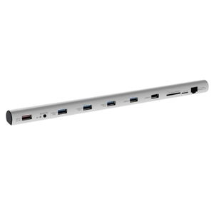 Mbeat M-Sleek USB 3.0 Laptop Docking Station - 4x USB-A, RJ45, SD/MicroSD Card Reader
