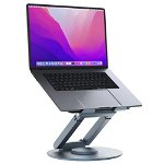 Mbeat Stage S9 Rotating Laptop Stand with Telescopic Height Adjustment - Space Grey