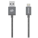 Mbeat ToughLink 1.2m Metal Braided MFI Lightning to USB Charge & Sync Cable - Space Grey