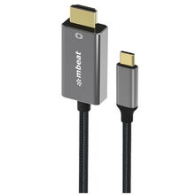 view Mbeat ToughLink 1.8m USB-C to HDMI Cable - Space Grey