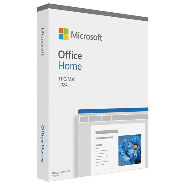 Microsoft Office Home 2024 For 1 PC or Mac - Retail Pack (No Media)