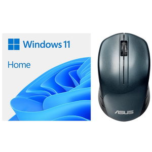 Microsoft Windows 11 Home 64-bit DVD OEM Licence + ASUS Wireless Mouse