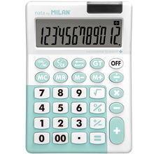 view Milan 12 Digit Desk Calculator - Turquoise