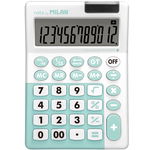 Milan 12 Digit Desk Calculator - Turquoise