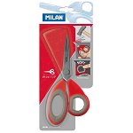 Milan 7.5 Inch Office Scissors - Grey/Red