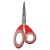 Milan 7.5 Inch Office Scissors - Grey/Red