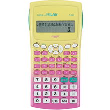 view Milan M240 Scientific Calculator - Sunset Pink Yellow