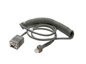 Zebra Scanner RS232 Data Cable 2.8 Meters Coiled