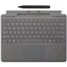 view Microsoft Surface Pro Signature Keyboard Cover with Slim Pen 2 - Platinum
