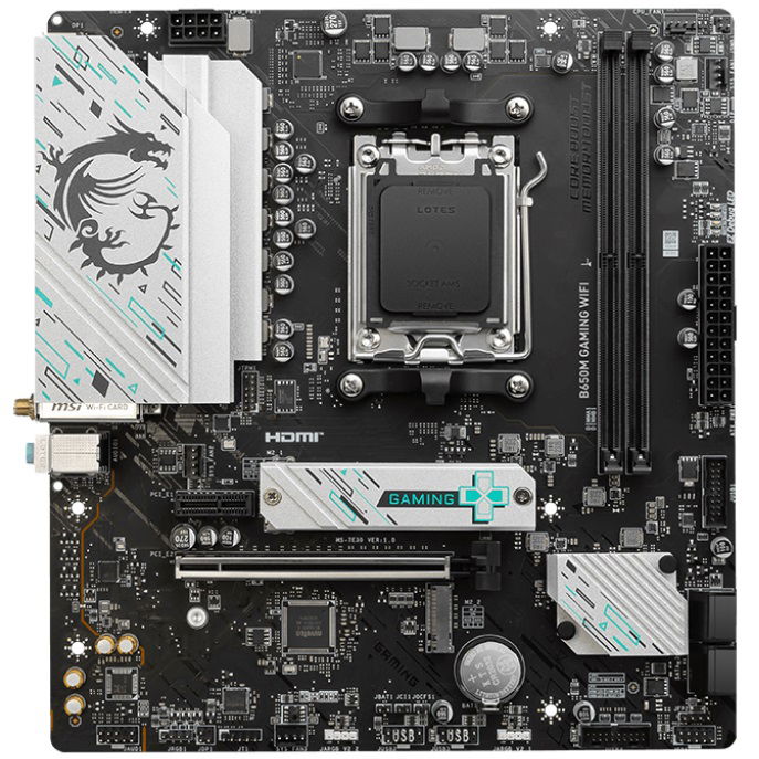 MSI B650M AMD AM5 Micro ATX Gaming Wi-Fi Motherboard