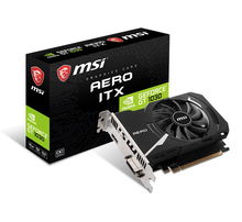 view MSI GeForce GT 1030 AERO ITX 2GD4 OC 2GB DDR4 Nvidia Graphics Card - HDMI, DVI-D