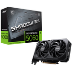 MSI GeForce RTX 5060 8G SHADOW 2X OC 8GB GDDR7 Nvidia Graphic Card - DisplayPort, HDMI