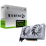 MSI GeForce RTX 5060 8G Ventus 2X OC White 8GB GDDR7 Nvidia Graphic Card - DisplayPort, HDMI