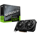 MSI GeForce RTX 5060 TI 16G SHADOW 2X OC PLUS 16GB GDDR7 NVIDIA Graphics Card - DisplayPort, HDMI