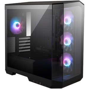 MSI MAG PANO M100R PZ Tempered Glass Micro ATX Tower Case with NO PSU - Black