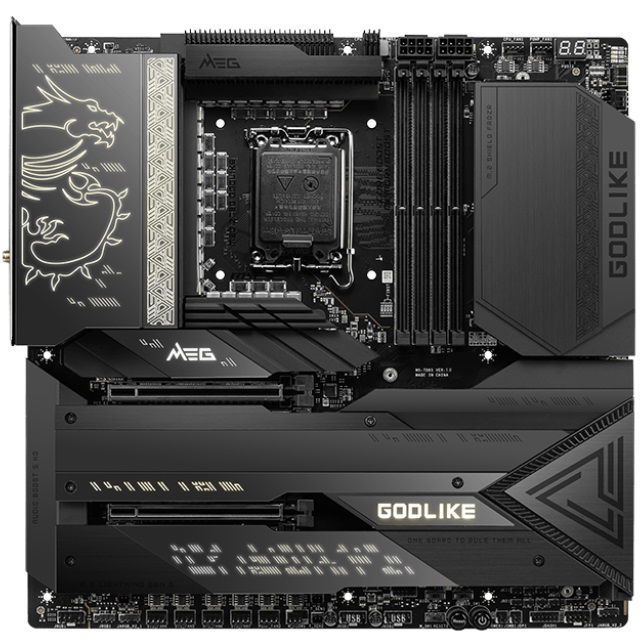 MSI Meg Z790 GODLIKE Intel LGA1700 eATX Gaming Wi-Fi Motherboard