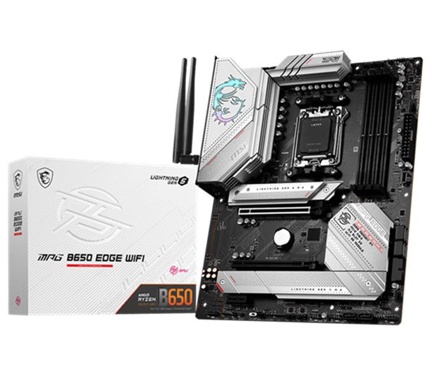 MSI MPG B650 Edge Wi-Fi AMD AM5 B650 ATX Gaming Motherboard