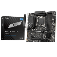 view MSI PRO B760M-A WIFI Intel LGA1700 mATX RGB Wi-Fi Motherboard