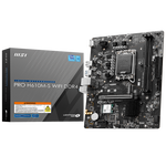 MSI PRO H610M-S WIFI DDR4 Intel LGA1700 H610 mATX Gaming Wi-Fi Motherboard