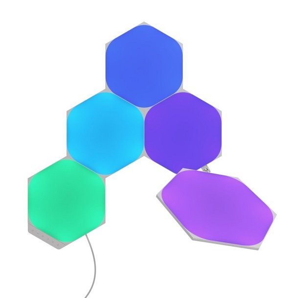Nanoleaf Shapes Hexagons Smart Lighting Starter Kit - 5 Panels