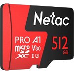 Netac P500 Extreme Pro 512GB UHS-I U3 V30 microSDXC Card with SD Adapter