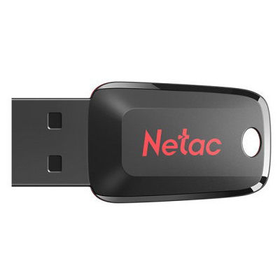 Netac U197 8GB USB 2.0 Flash Drive - Black/Red