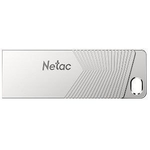 Netac UM1 128GB USB 3.2 Flash Drive - Pearl Nickel