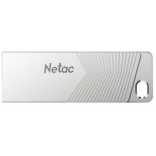 view Netac UM1 32GB USB 3.2 Flash Drive - Pearl Nickel