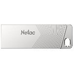 Netac UM1 64GB USB 3.2 Flash Drive - Pearl Nickel