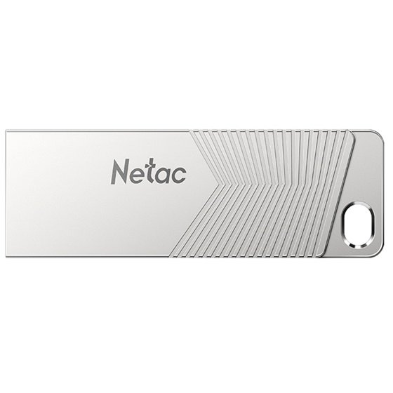 Netac UM1 64GB USB 3.2 Flash Drive - Pearl Nickel