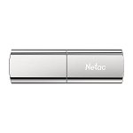 Netac US2 256GB USB 3.2 External Solid State Flash Drive - Silver
