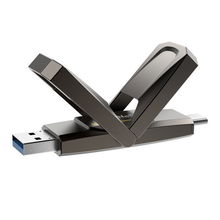 view Netac US5 1TB USB 3.2 Dual Flash Drive - Tarnish