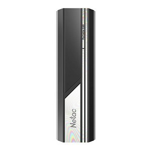 Netac ZX10 USB3.2 Gen 2 500GB External Solid State Drive - Black/Silver
